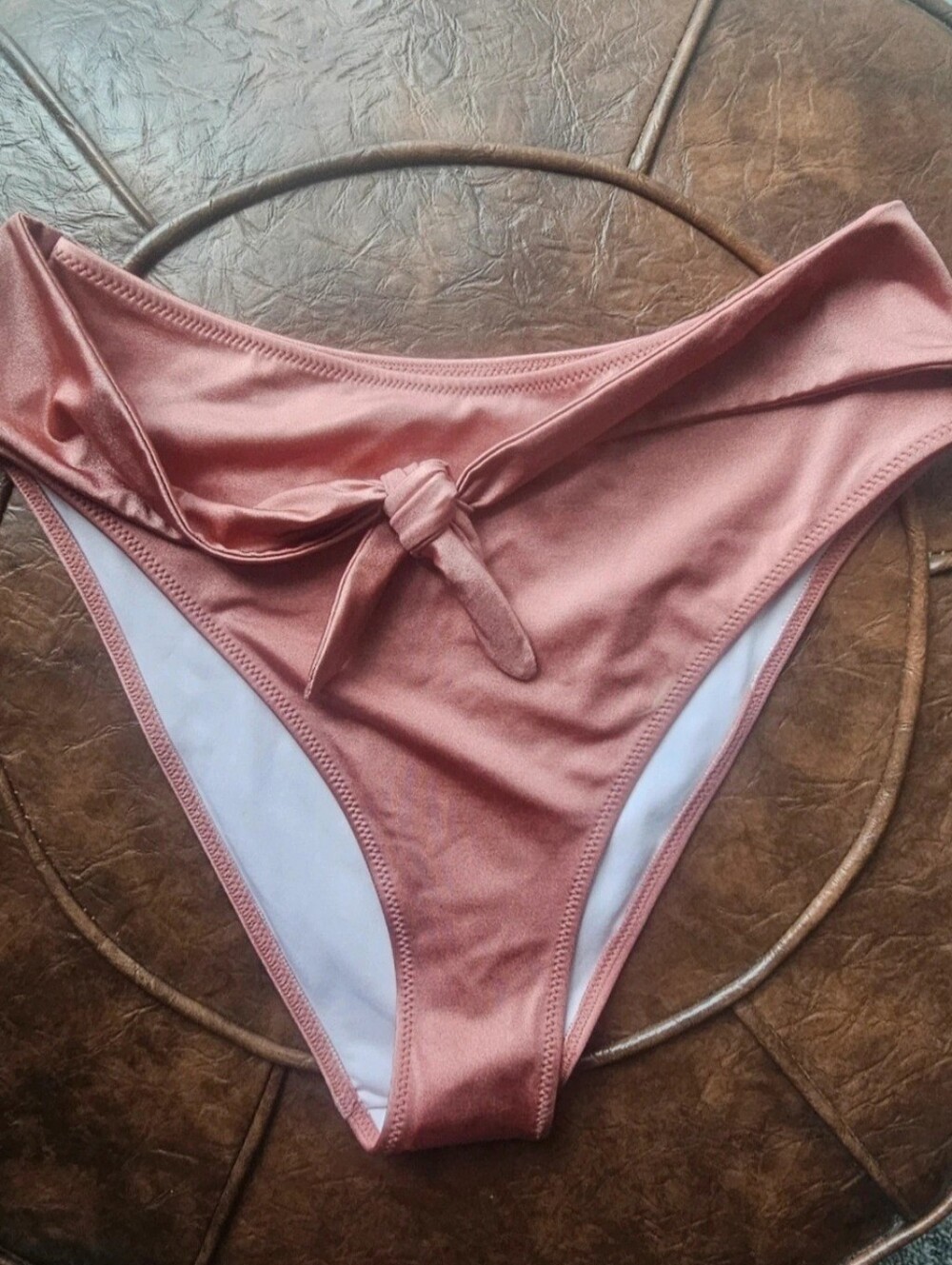 Victoria's Secret Rose Gold Tie-Front Bikini Bottom